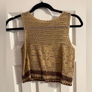 SHE MADE ME Leya Crochet Tank Top